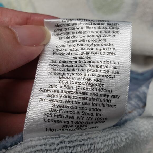 Vintage Disney Jake And The Never Land Pirates Beach Towel 28x55 Blue Bath Pool - Picture 14 of 15